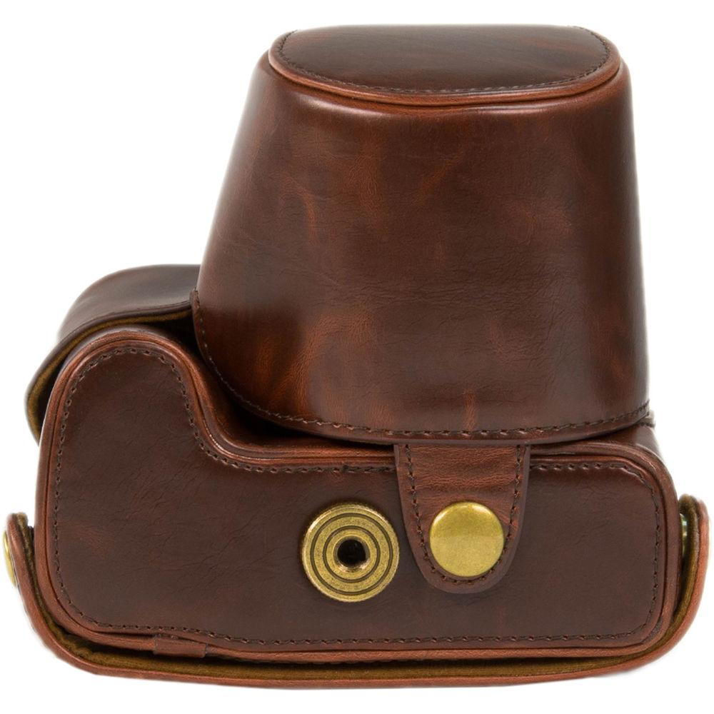 MegaGear Ever Ready PU Leather Camera Case with Strap for Nikon Coolpix P610 with Zoom Lens, P530, or P520