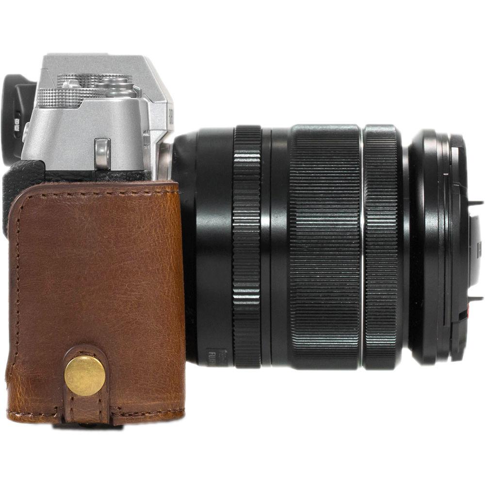 MegaGear Ever Ready PU Leather Case & Strap for Fujifilm X-T10 T20 with 16-50 18-55mm
