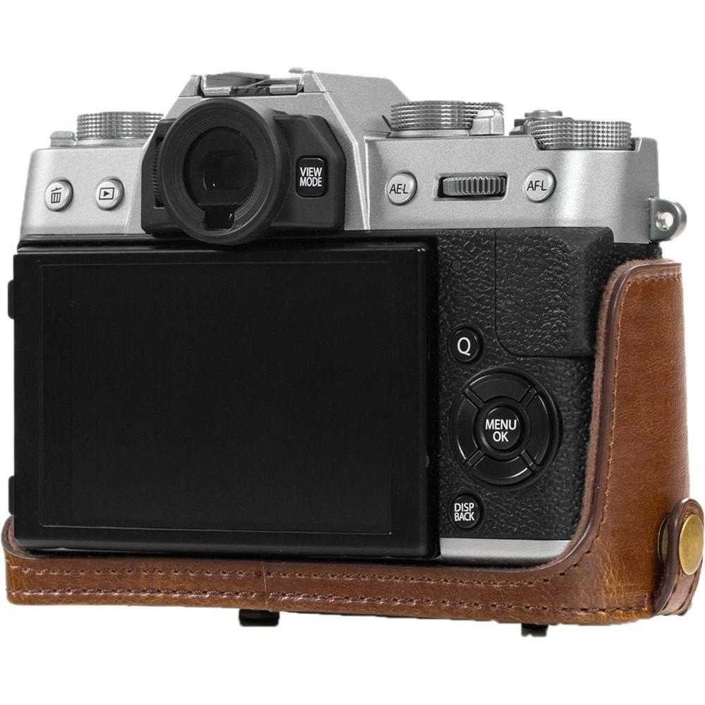 MegaGear Ever Ready PU Leather Case & Strap for Fujifilm X-T10 T20 with 16-50 18-55mm