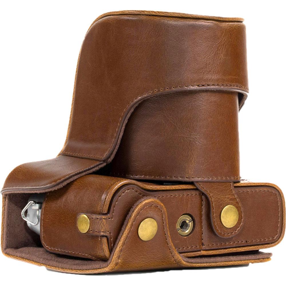 MegaGear Ever Ready PU Leather Case & Strap for Fujifilm X-T10 T20 with 16-50 18-55mm