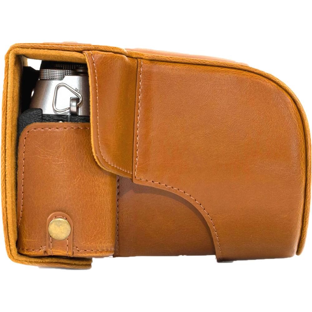 MegaGear Ever Ready PU Leather Case & Strap for Fujifilm X-T10 T20 with 16-50 18-55mm