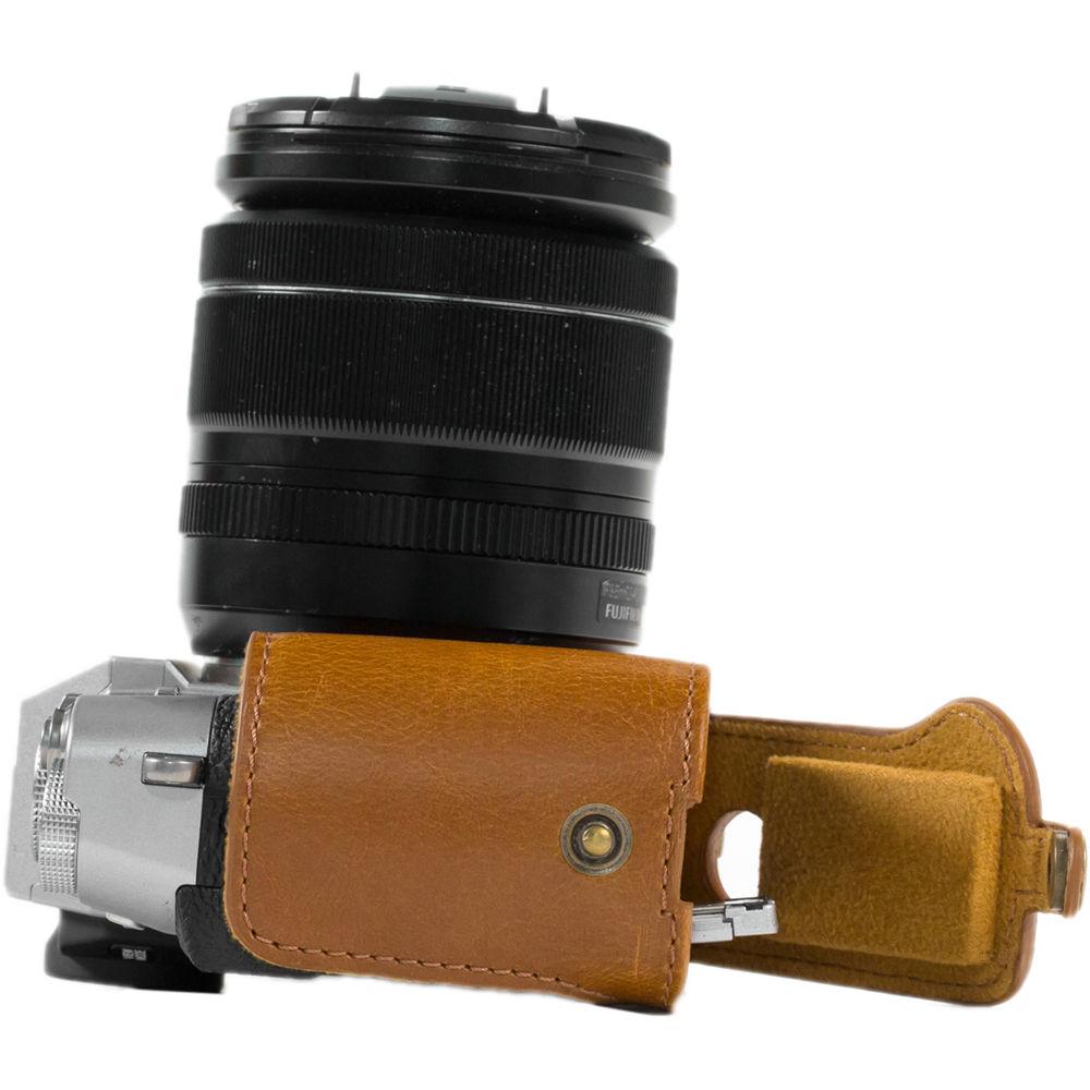 MegaGear Ever Ready PU Leather Case & Strap for Fujifilm X-T10 T20 with 16-50 18-55mm