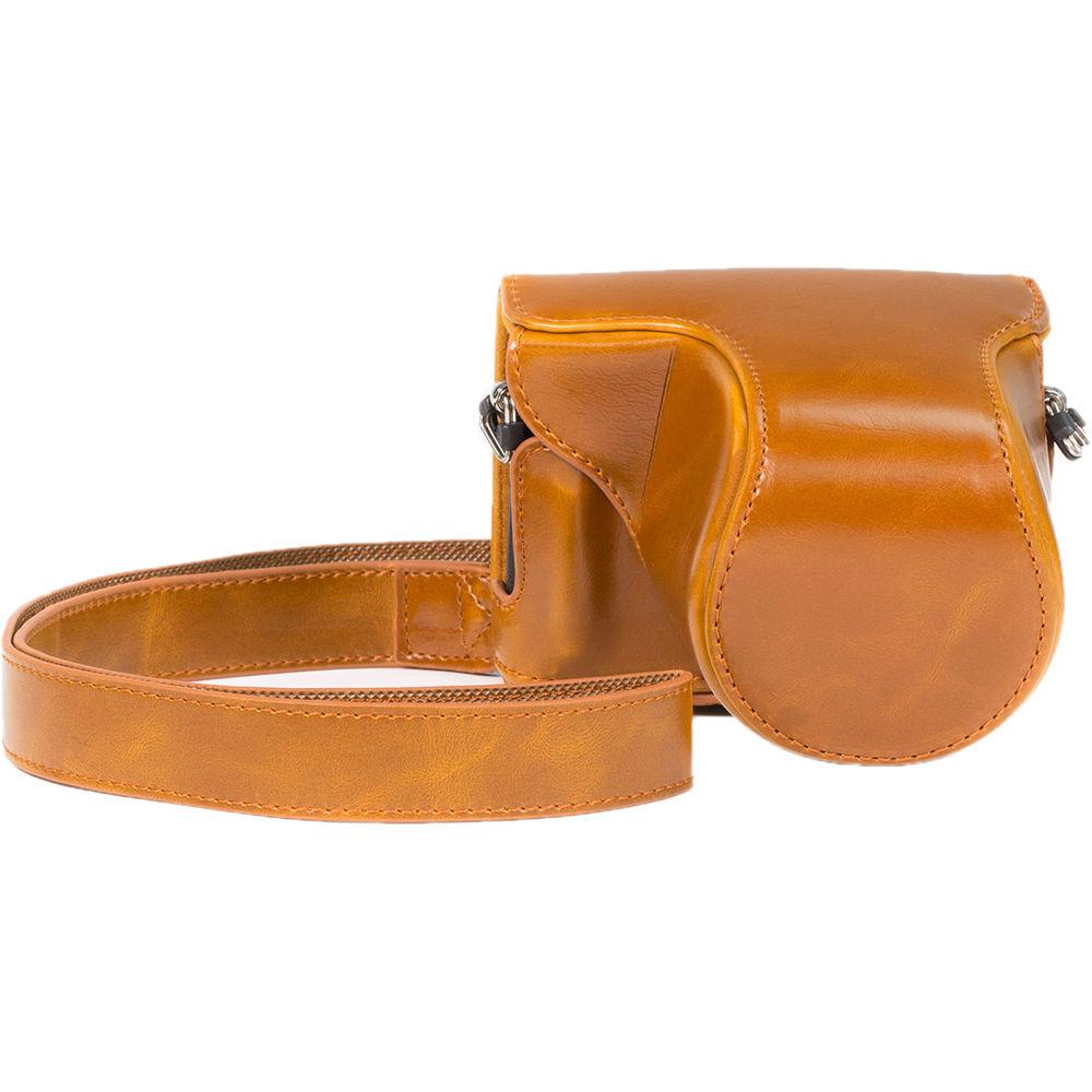 MegaGear Ever Ready PU Leather Case with Strap for Panasonic LUMIX DMC-GM5 with 12-32mm Lens