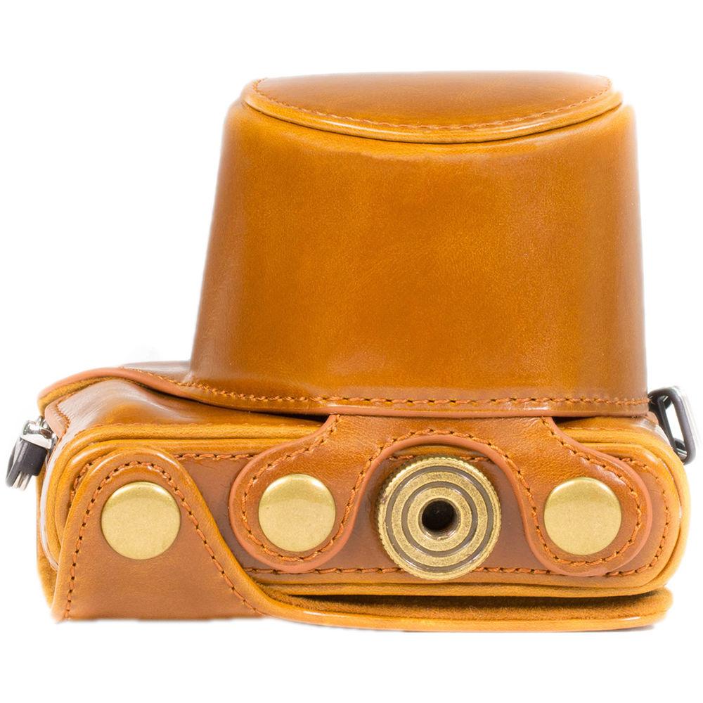 MegaGear Ever Ready PU Leather Case with Strap for Panasonic LUMIX DMC-GM5 with 12-32mm Lens