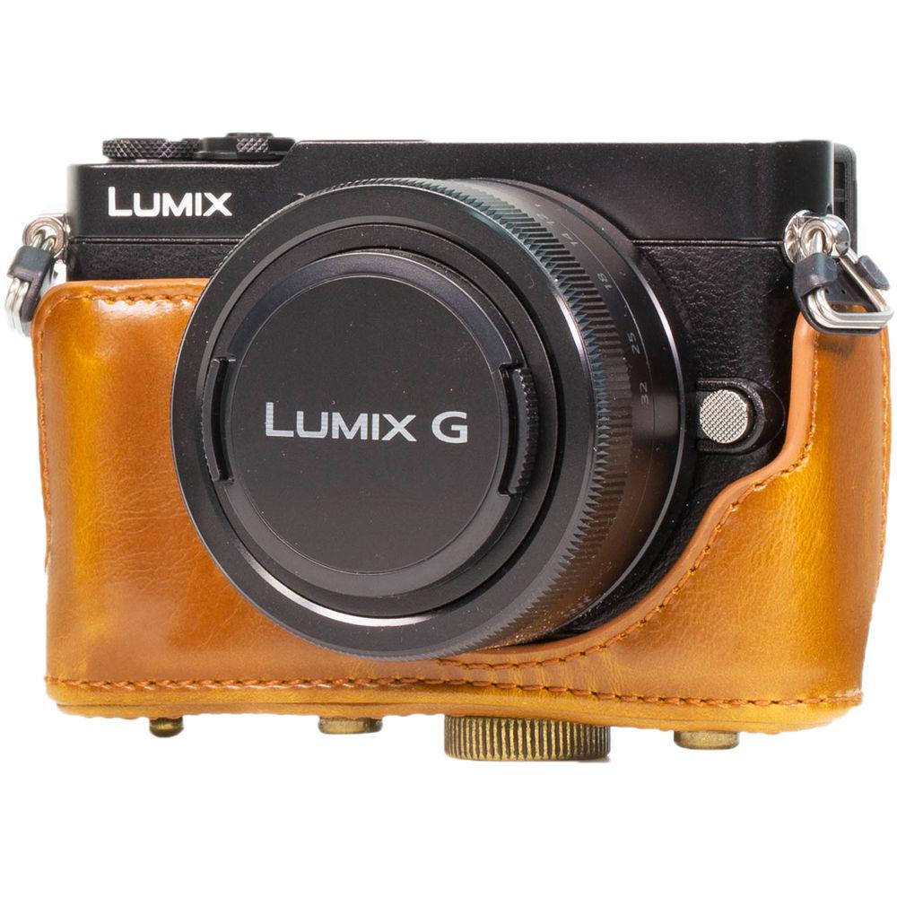 MegaGear Ever Ready PU Leather Case with Strap for Panasonic LUMIX DMC-GM5 with 12-32mm Lens