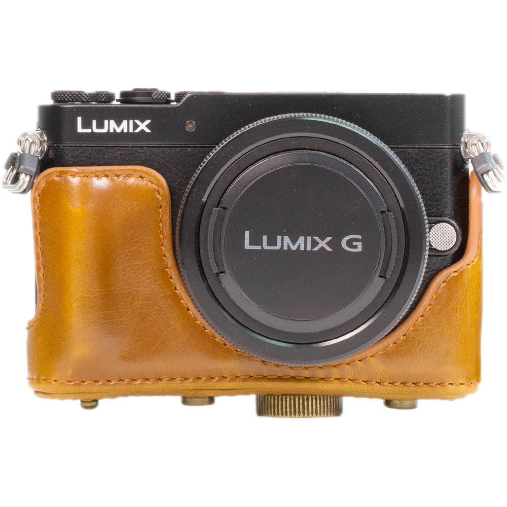 MegaGear Ever Ready PU Leather Case with Strap for Panasonic LUMIX DMC-GM5 with 12-32mm Lens
