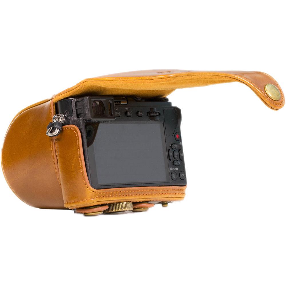 MegaGear Ever Ready PU Leather Case with Strap for Panasonic LUMIX DMC-GM5 with 12-32mm Lens