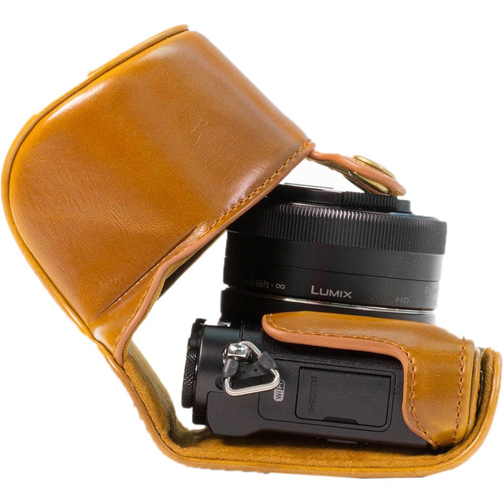 MegaGear Ever Ready PU Leather Case with Strap for Panasonic LUMIX DMC-GM5 with 12-32mm Lens