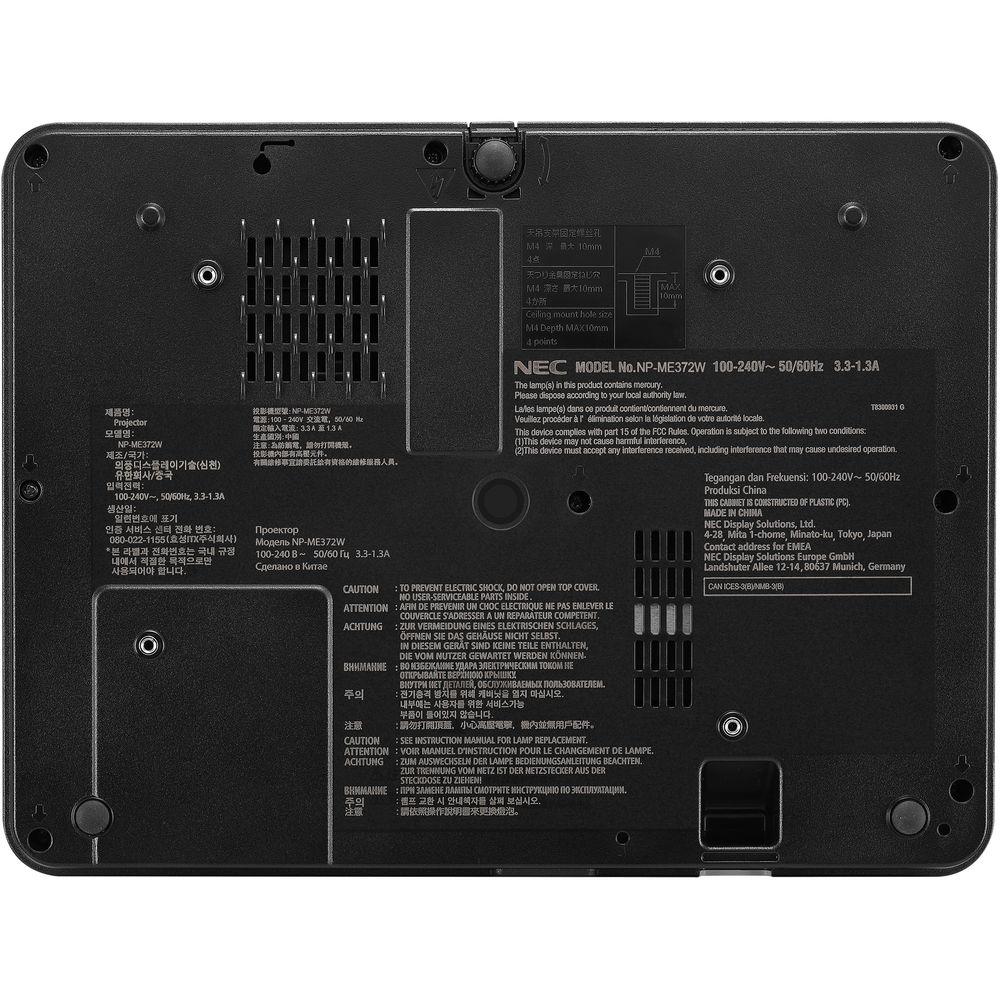 NEC NP-ME372W 3700-Lumen WXGA LCD Projector