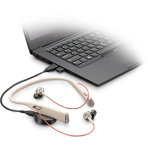 Plantronics Voyager 6200 UC Bluetooth Neckband Headset with USB Type-C Adapter