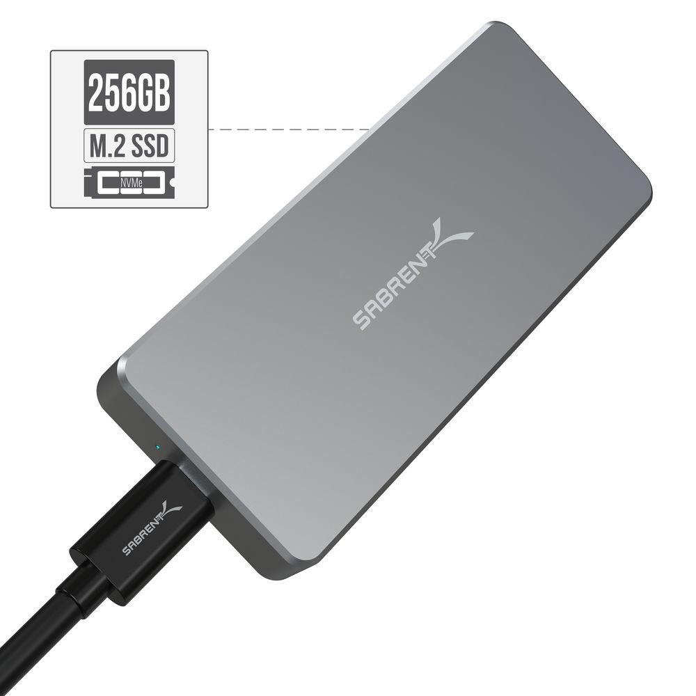 Sabrent 256GB Rocket Pro NVMe USB 3.1 External Aluminum SSD