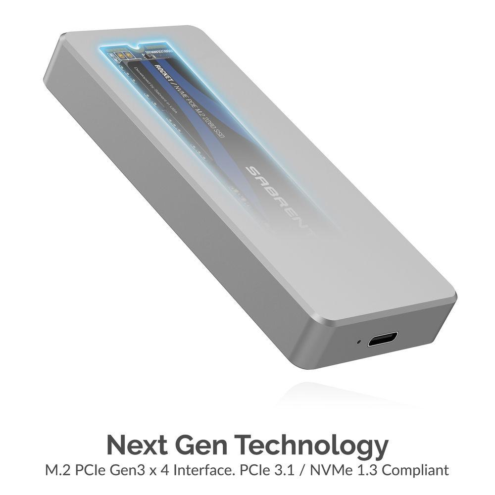 Sabrent 256GB Rocket Pro NVMe USB 3.1 External Aluminum SSD