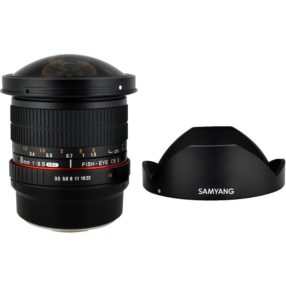 Samyang 8mm f 3.5 AS MC Fisheye CS II DH Lens for Sony E