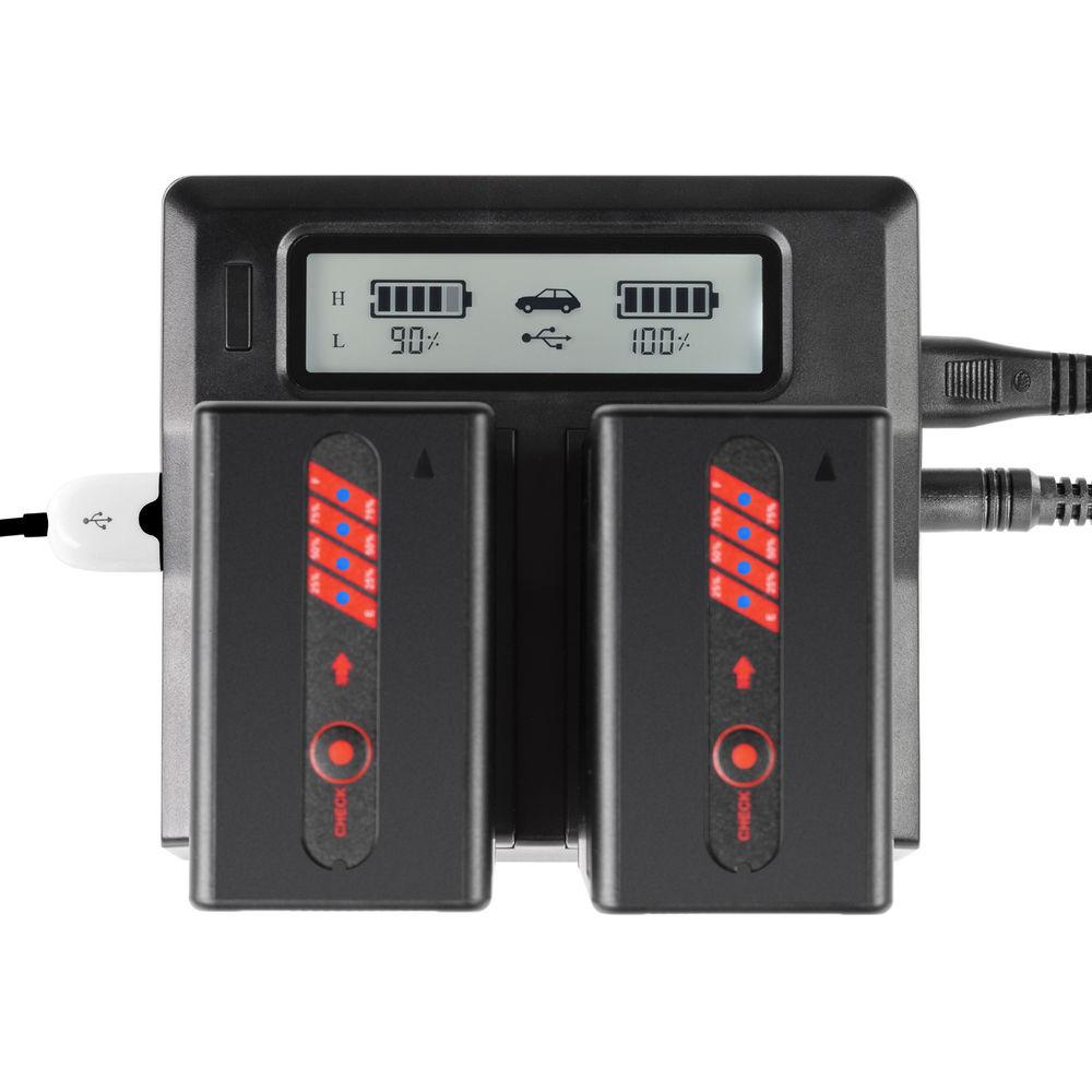 SHAPE BP-U65 Dual Charger with Two 65Wh Lithium-Ion Batteries