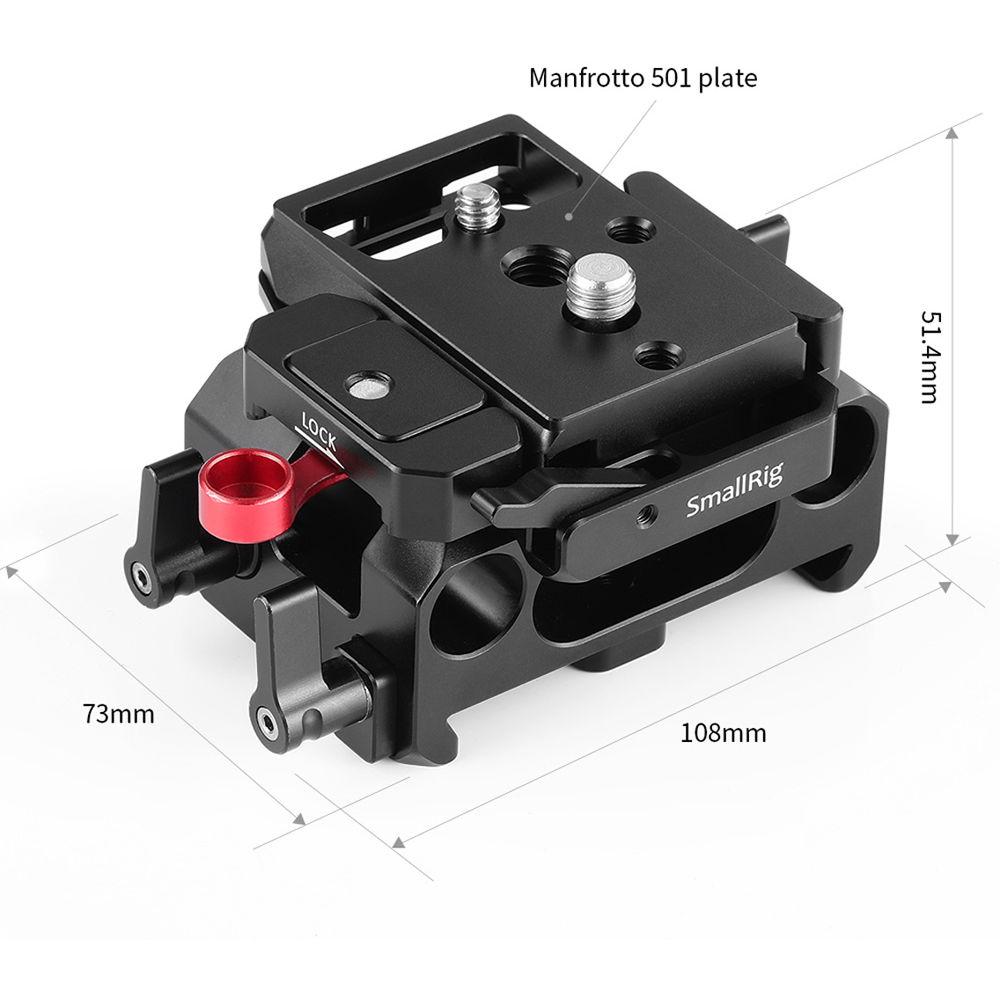 SmallRig 15mm LWS Baseplate for Blackmagic Pocket Cinema Camera 4K