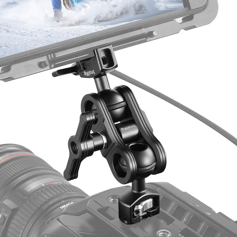 SmallRig Articulating Arm with 1 4"-20 Screw Ball Head and NATO Clamp Ball Head