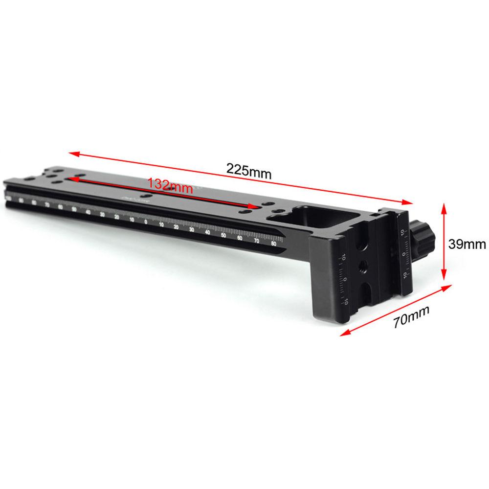 Sunwayfoto DMC-225R Vertical Rail with End Clamp