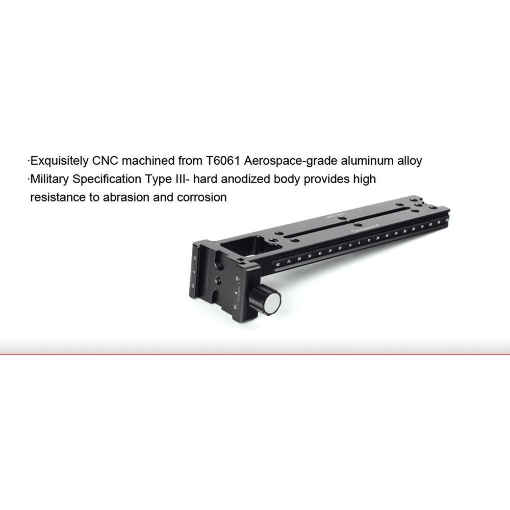 Sunwayfoto DMC-225R Vertical Rail with End Clamp