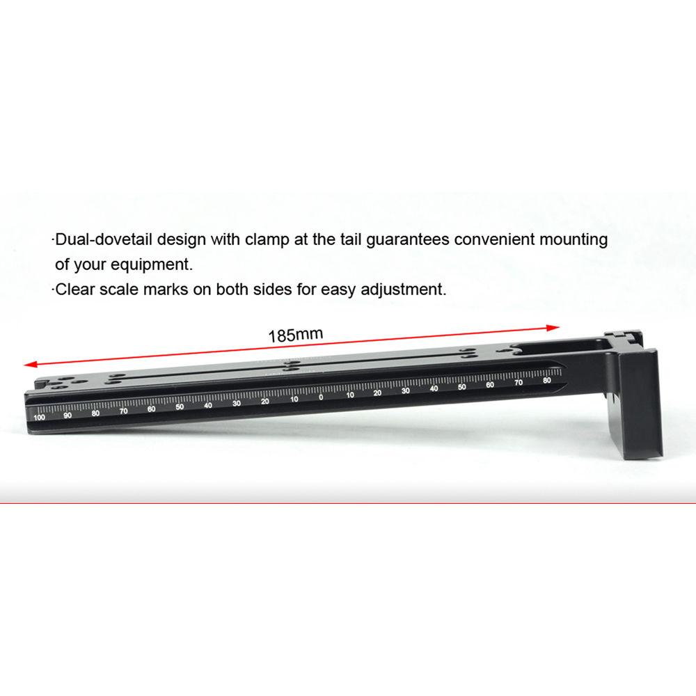 Sunwayfoto DMC-225R Vertical Rail with End Clamp