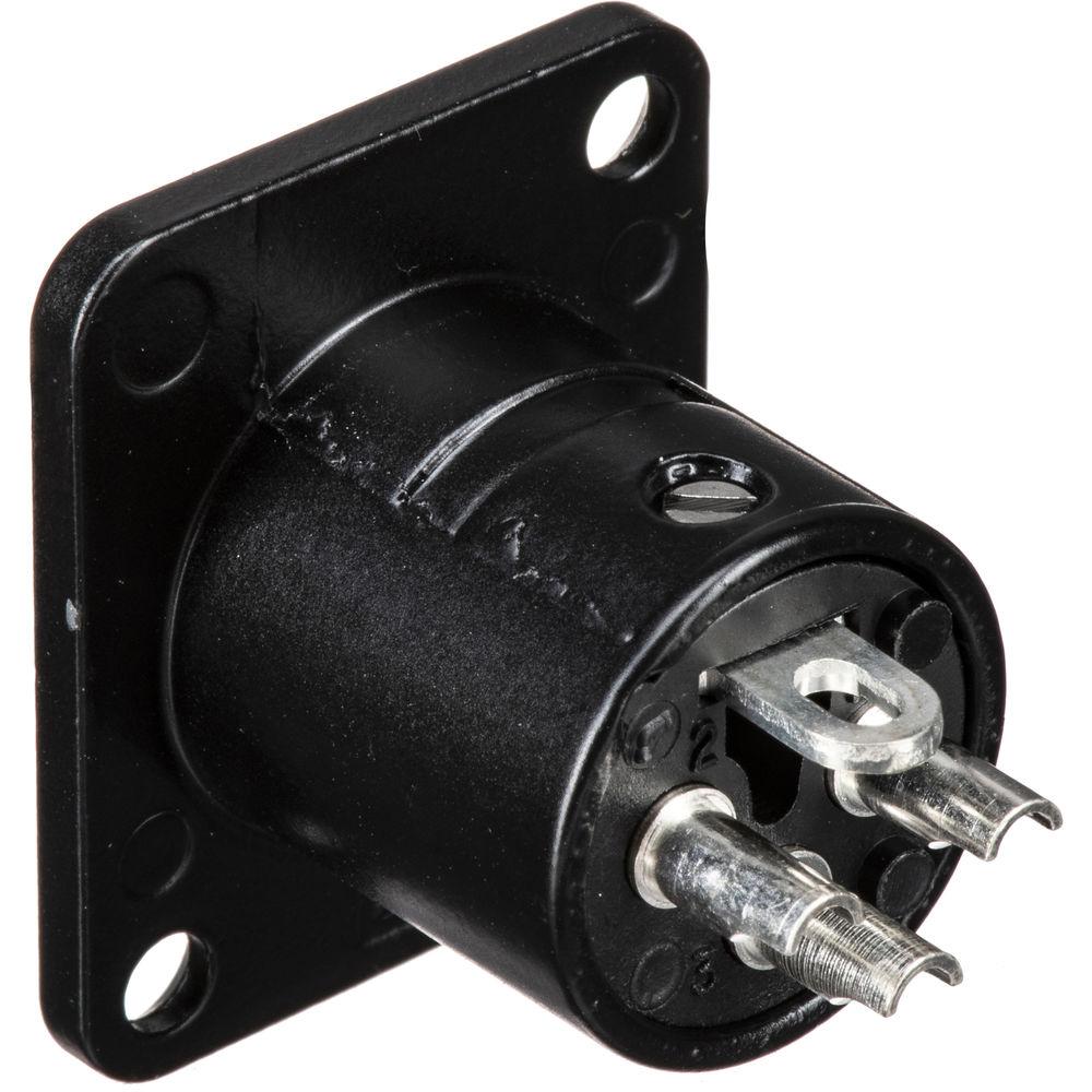 Switchcraft DE Series 3-Pin XLR Male Panel Mount Connector