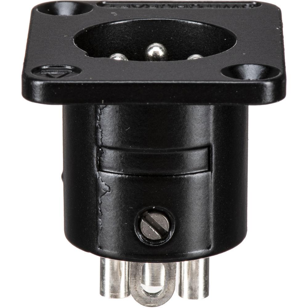 Switchcraft DE Series 3-Pin XLR Male Panel Mount Connector
