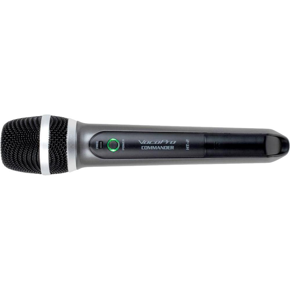 VocoPro Commander-USB-Handheld USB 2-Channel UHF Wireless Handheld Microphone System