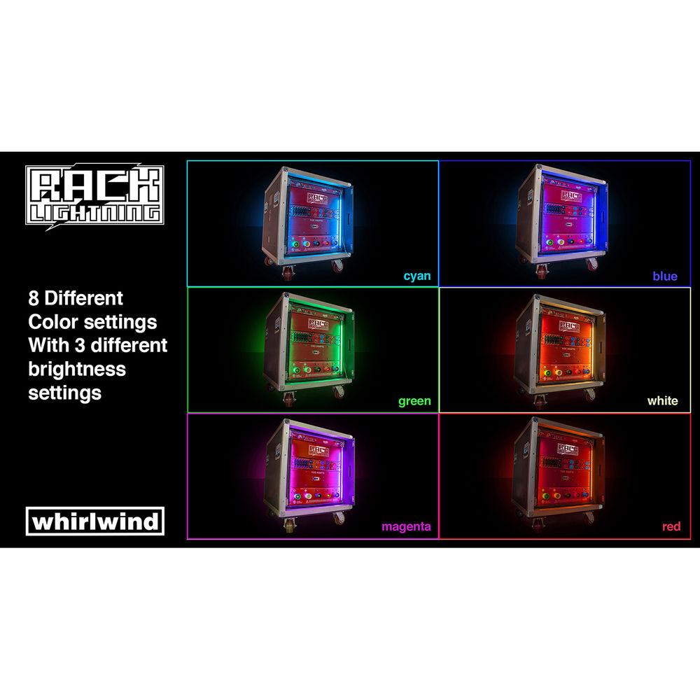 Whirlwind Power Link - Rack Lightining Controller, 15A Edison Duplex, 15A Circuit Breaker, 1-RU