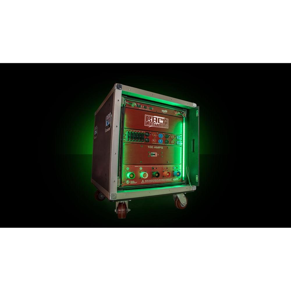 Whirlwind Power Link - Rack Lightining Controller, 15A Edison Duplex, 15A Circuit Breaker, 1-RU