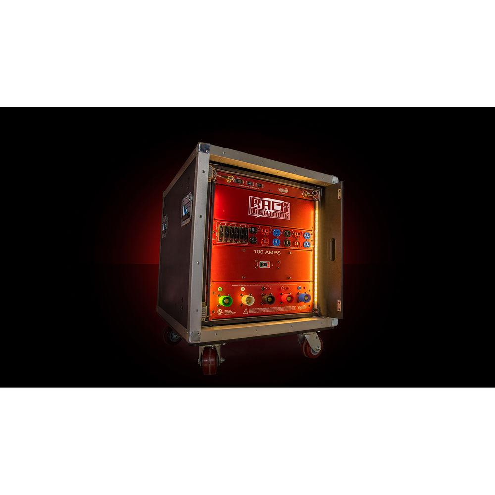 Whirlwind Power Link - Rack Lightining Controller, 15A Edison Duplex, 15A Circuit Breaker, 1-RU