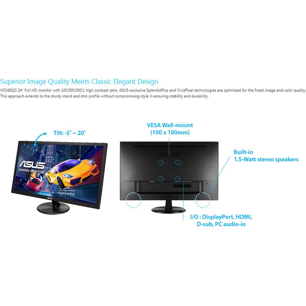 ASUS VP248QG 24" 16:9 FreeSync LCD Monitor