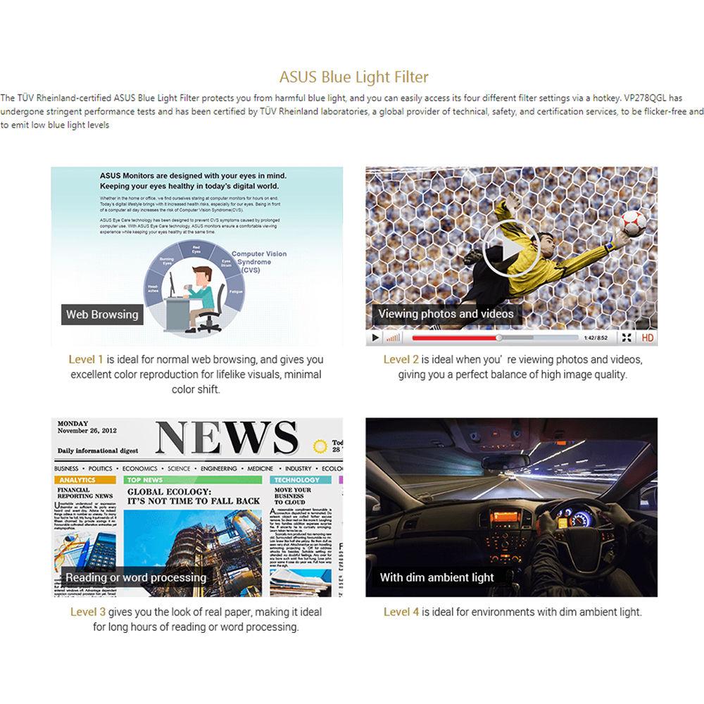 ASUS VP278QGL 27" 16:9 FreeSync LCD Monitor