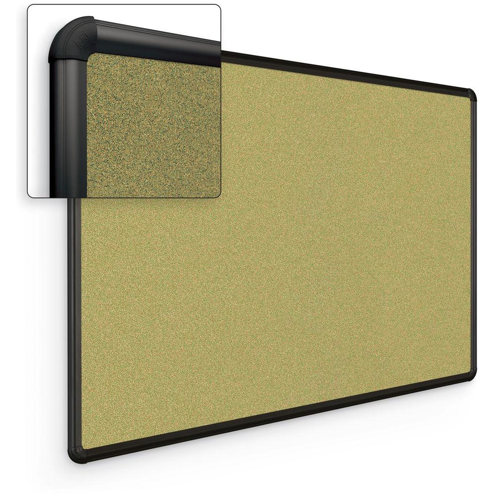 Best Rite Splash-Cork Tackboard with Black Presidential Trim