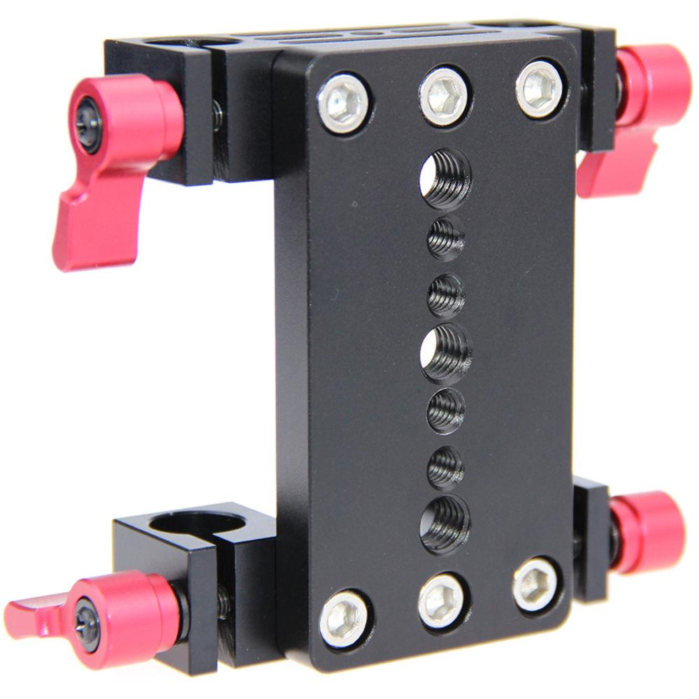 CAMVATE Tripod Mounting Plate with Dual 15mm Rod Blocks