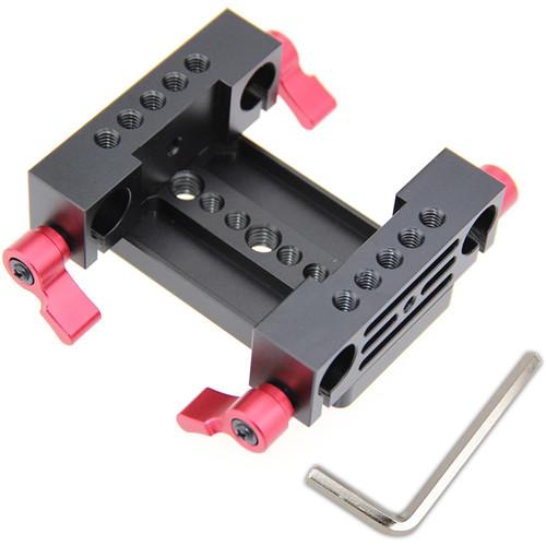 CAMVATE Tripod Mounting Plate with Dual 15mm Rod Blocks