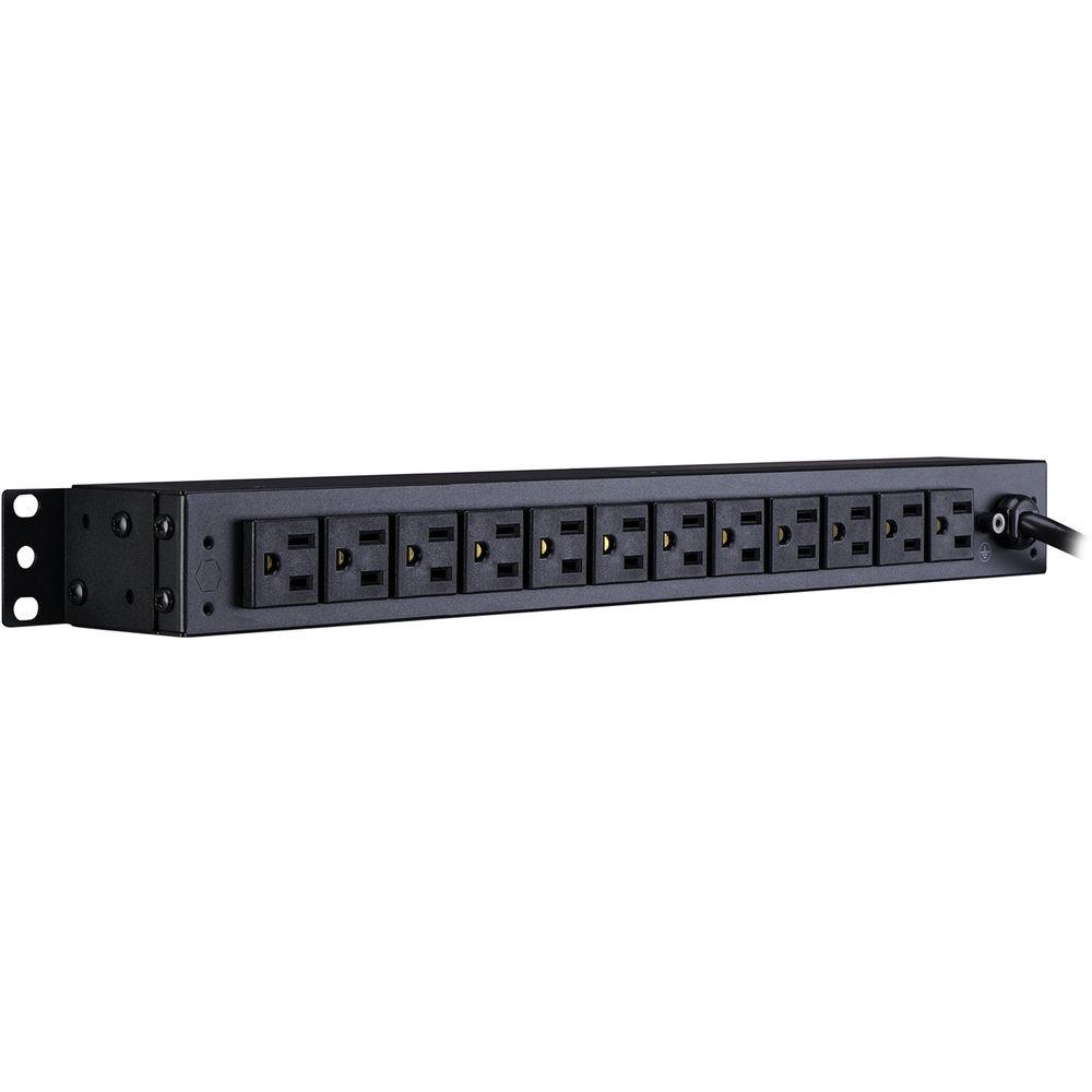 CyberPower Metered PDU12A 100-125 50 60 Nema 5-15P Plug, 14-Out 5-15R, OU, 15