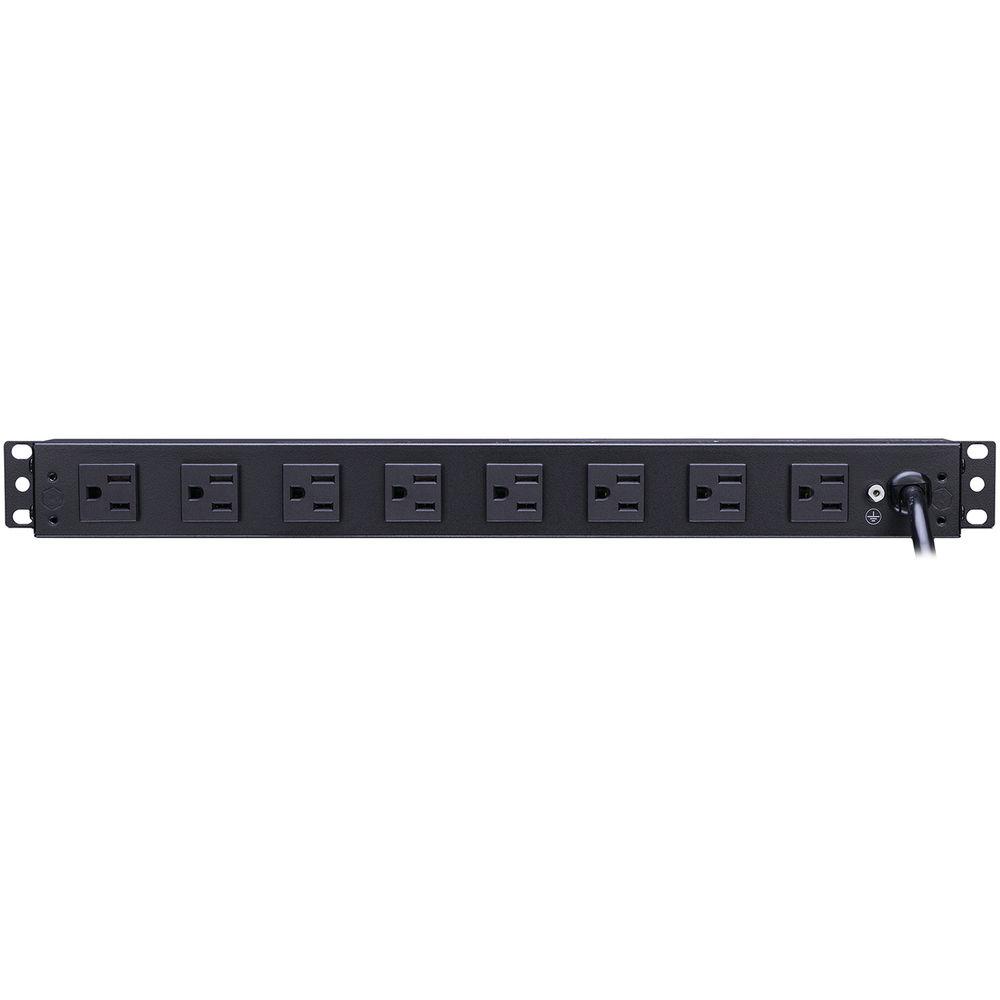 CyberPower Metered PDU12A 100-125 50 60Hz Nema 5-15P,10-Out 5-15R, Rackmount 1U,15