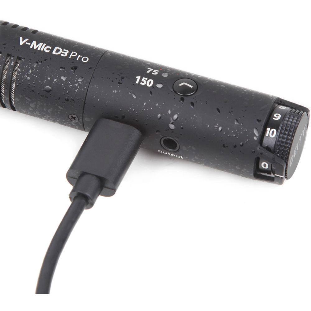 Deity Microphones V-Mic D3 Pro Supercardioid On-Camera Shotgun Microphone with Rycote Lyre Suspension, Deity, Microphones, V-Mic, D3, Pro, Supercardioid, On-Camera, Shotgun, Microphone, with, Rycote, Lyre, Suspension