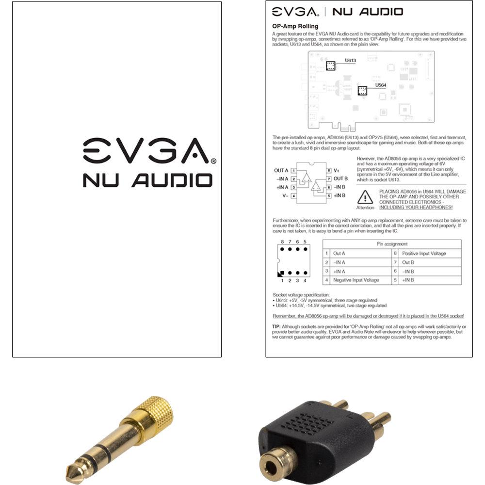 EVGA Nu Audio PCIe Sound Card, EVGA, Nu, Audio, PCIe, Sound, Card