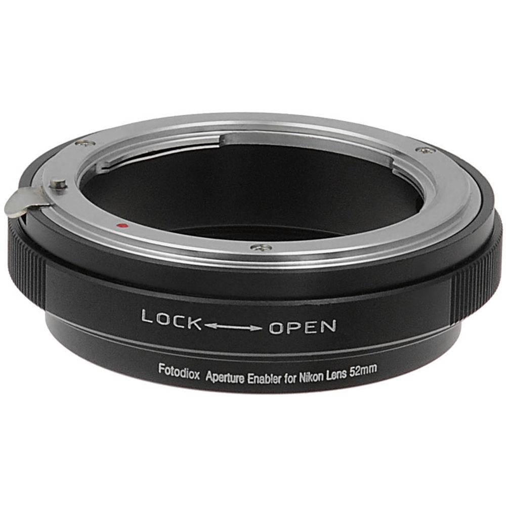 FotodioX 52mm Reverse Mount Macro Filter with Aperture Control for Nikon G DX-Mount Cameras