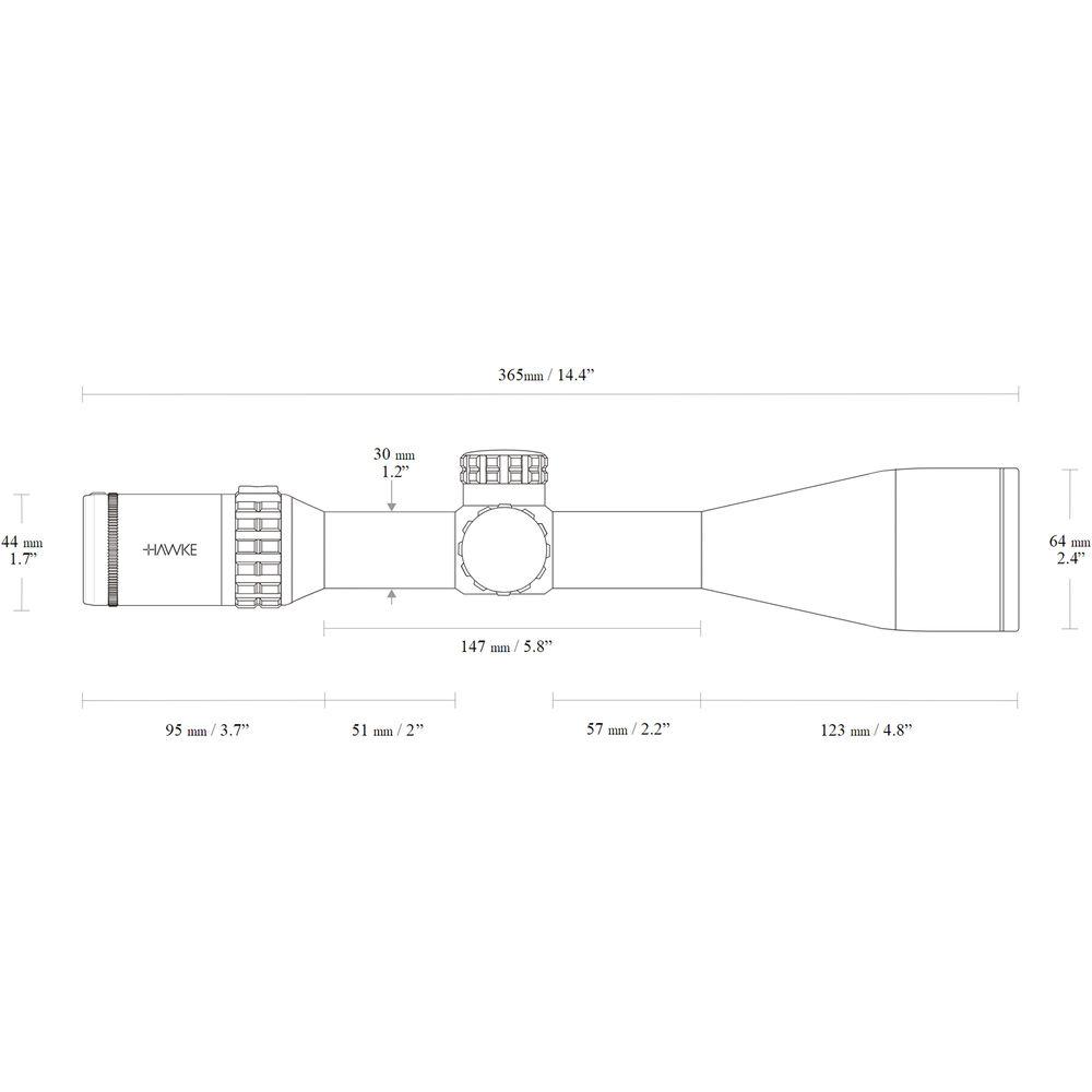 Hawke Sport Optics 5-25x56 Frontier FFP Riflescope