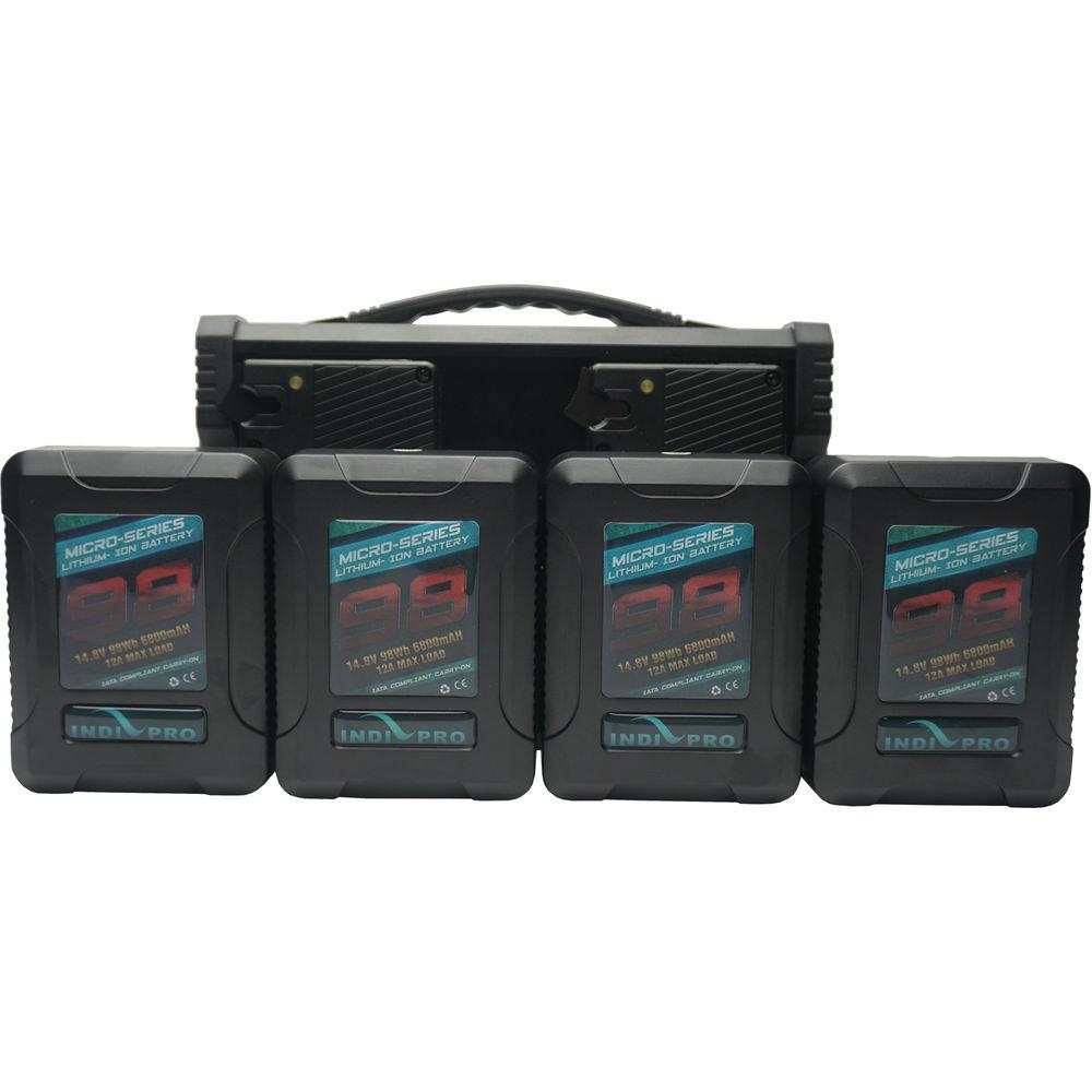 IndiPRO Tools Micro-Series 98 4-Battery Kit with Quad Pro Charger