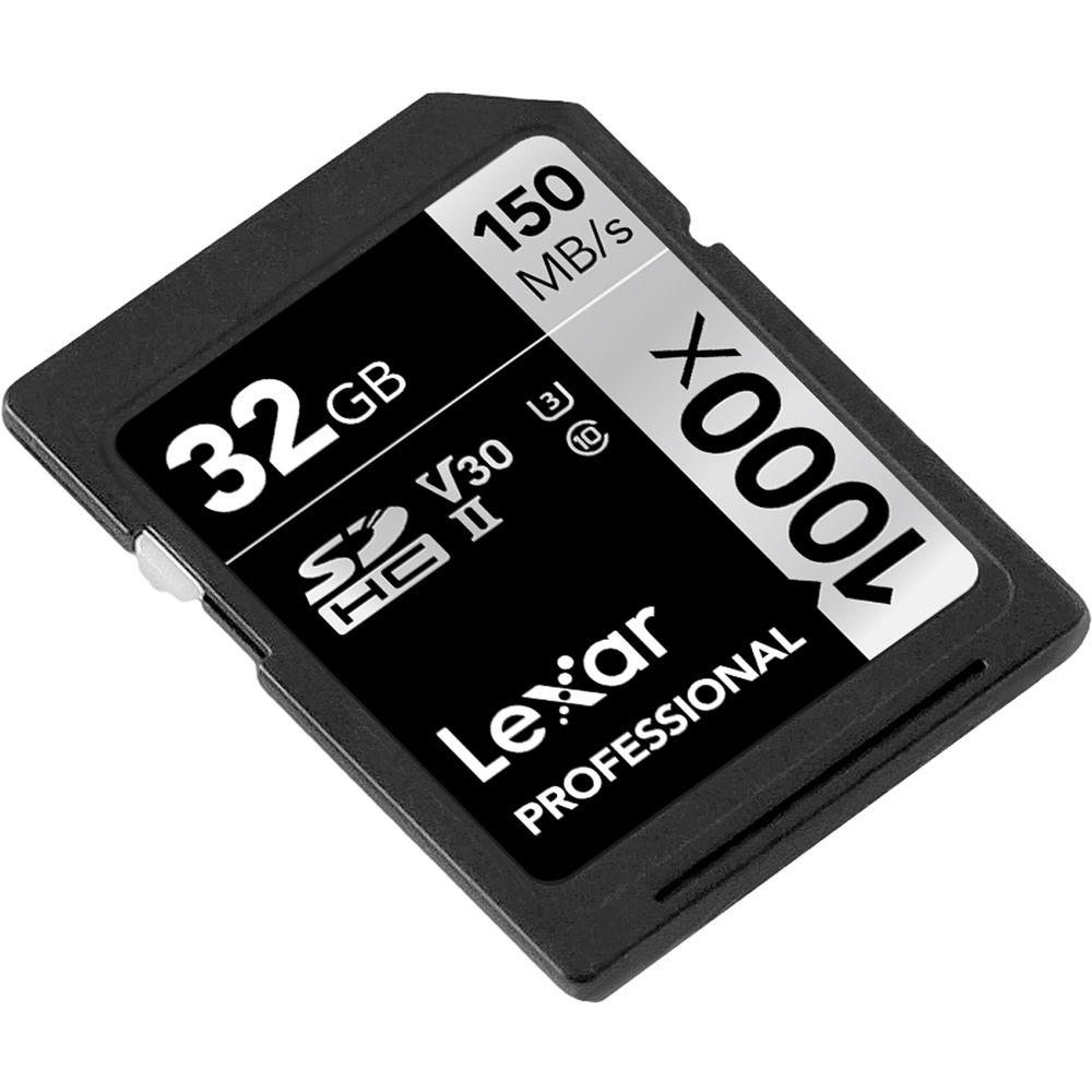 Lexar 32GB Professional 1000x UHS-II SDHC Memory Card