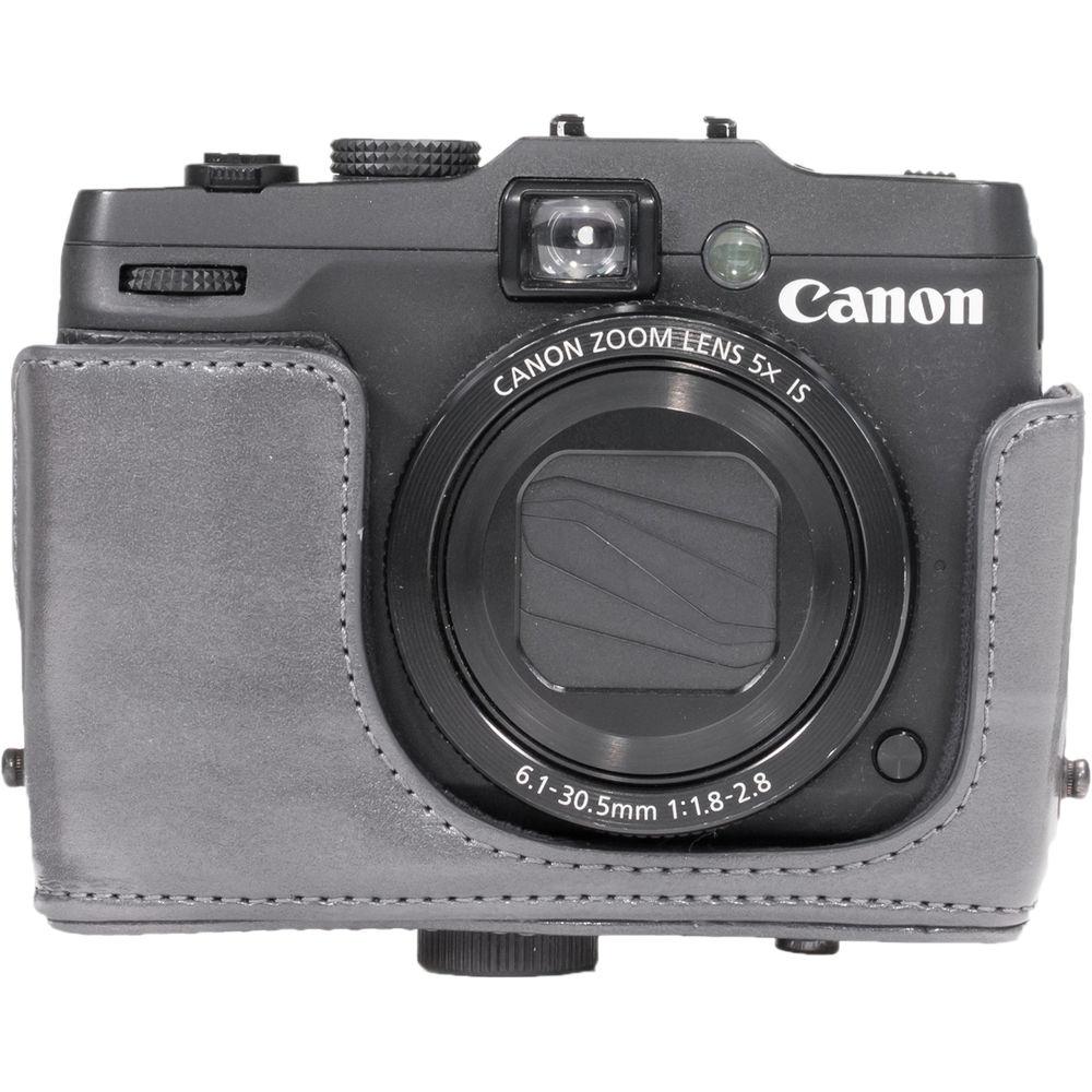 MegaGear PU Leather Camera Case and Strap for Canon PowerShot G16