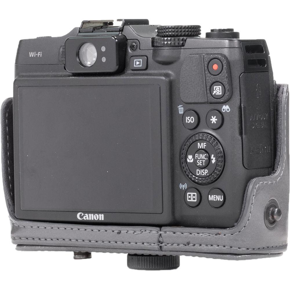MegaGear PU Leather Camera Case and Strap for Canon PowerShot G16