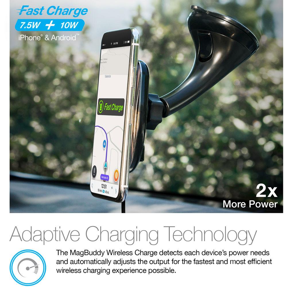 Naztech MagBuddy Wireless Windshield Charger