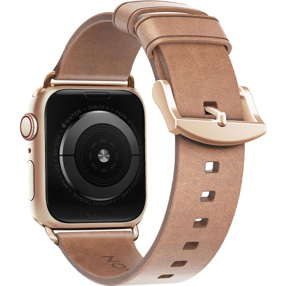Nomad Modern Leather Watch Strap for 38mm 40mm Apple Watch