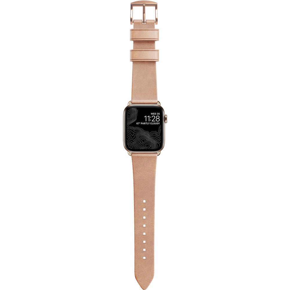 Nomad Modern Leather Watch Strap for 38mm 40mm Apple Watch