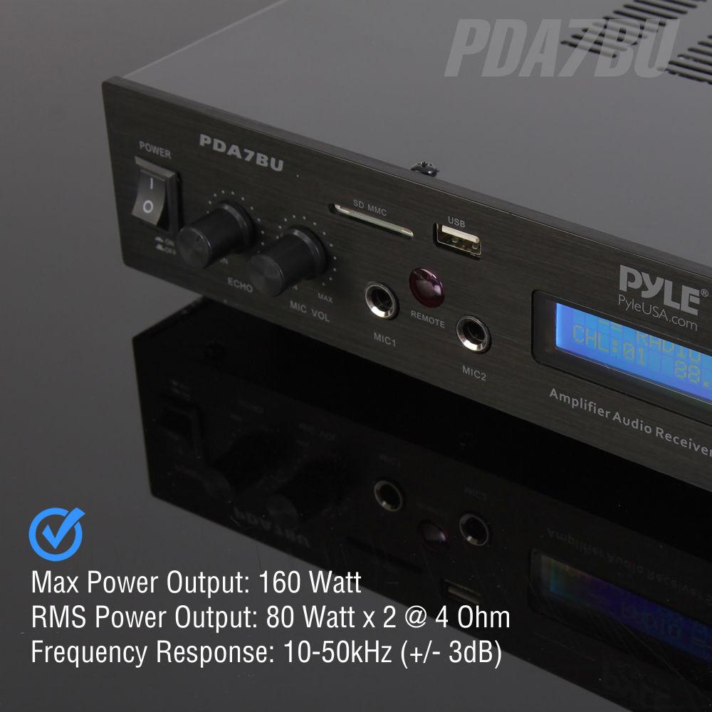 Pyle Pro PDA7BU Stereo Receiver with Bluetooth