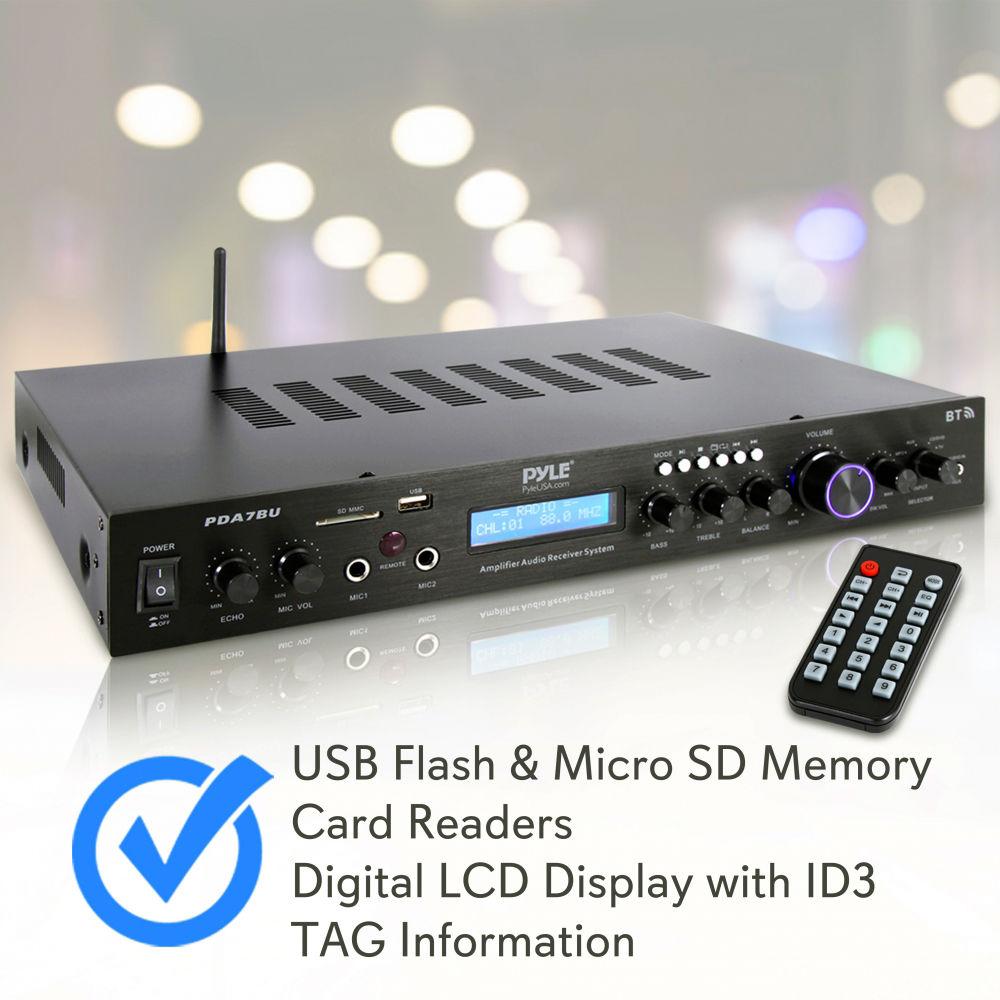 Pyle Pro PDA7BU Stereo Receiver with Bluetooth