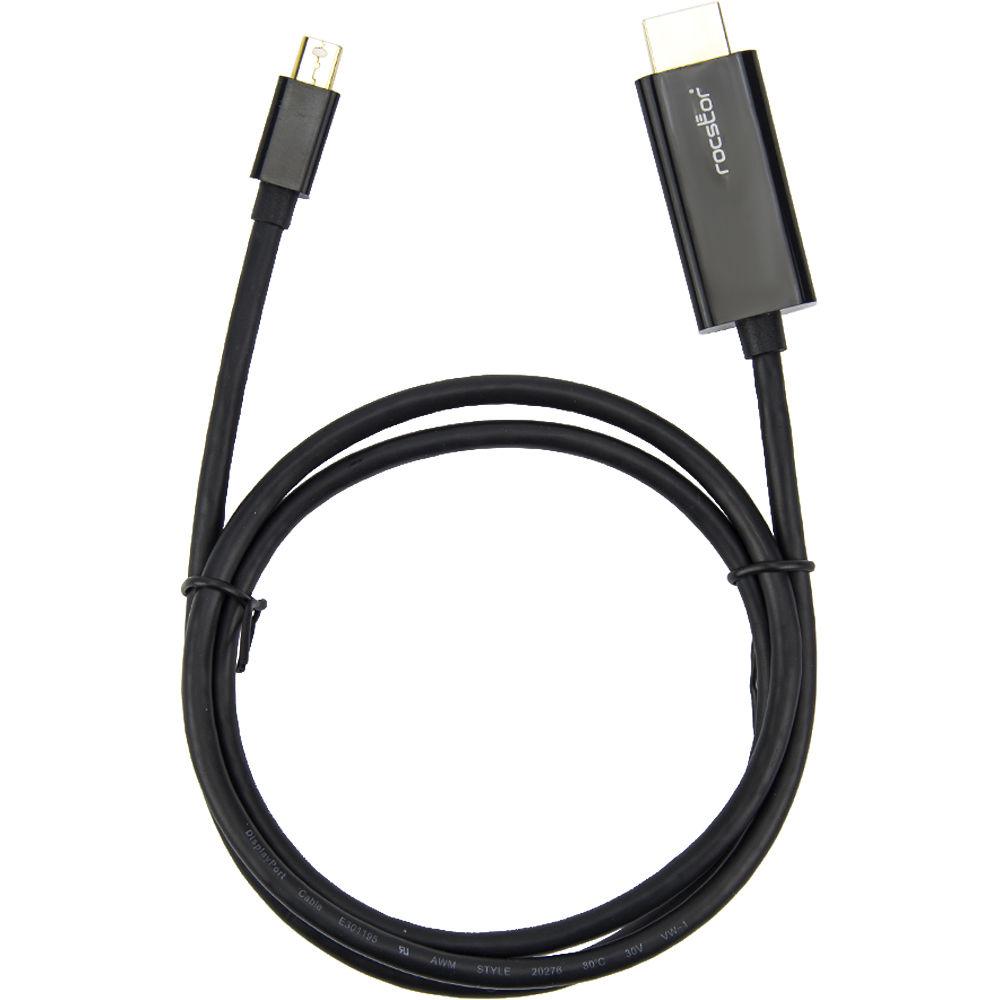 Rocstor Rocpro Mini DisplayPort Male to HDMI Male Cable